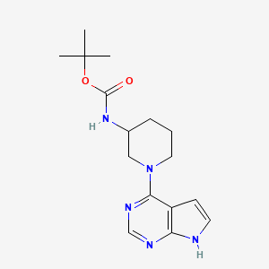 tert-butyl 1-(7H-pyrrolo[2,3-d]pyrimidin-4-yl)piperidin-3-ylcarbamate