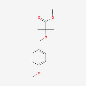 molecular formula C13H18O4 B8322665 Methyl 2-[(4-methoxybenzyl)oxy]-2-methylpropanoate 