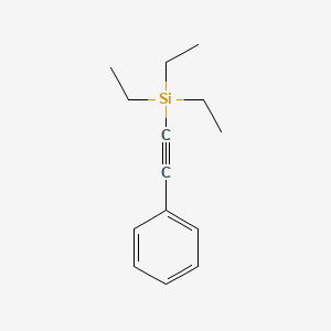 molecular formula C14H20Si B8322690 Phenylethynyltriethylsilane 