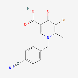 5-Bromo-1-(4-cyano-benzyl)-6-methyl-4-oxo-1,4-dihydro-pyridine-3-carboxylic acid
