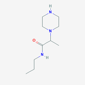 1-[1-(Propylaminocarbonyl)ethyl]piperazine