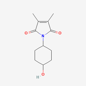 molecular formula C12H17NO3 B8322785 N-(4-hydroxycyclohexyl)-dimethylmaleimide 