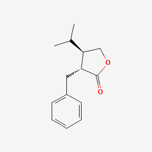 molecular formula C14H18O2 B8322792 (3R,4R)-3-Benzyl-4-isopropyl-dihydro-furan-2-one 