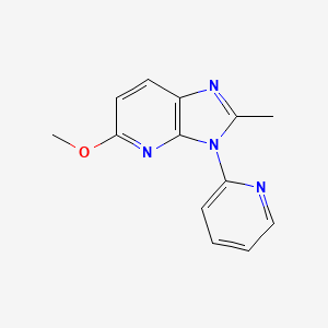 molecular formula C13H12N4O B8322804 5-Methoxy-2-methyl-3-pyridin-2-yl-3H-imidazo[4,5-b]pyridine 