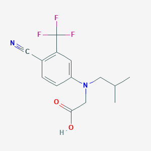 N-[4-Cyano-3-(trifluoromethyl)phenyl]-N-isobutylglycine