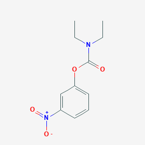 Diethyl-carbamic acid-3-nitro-phenyl ester