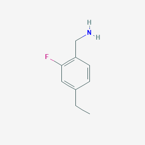 molecular formula C9H12FN B8322837 (4-ethyl-2-fluorophenyl)methanamine 