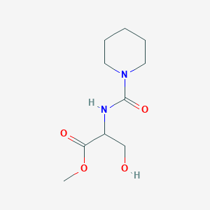 Methyl 3-hydroxy-2-[(1-piperidinylcarbonyl)amino]propionate