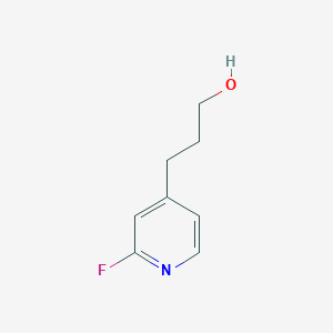 molecular formula C8H10FNO B8322868 2-Fluoro-4-(3-hydroxypropyl)pyridine 