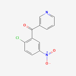 molecular formula C12H7ClN2O3 B8322904 3-(2-Chloro-5-nitrobenzoyl)pyridine 