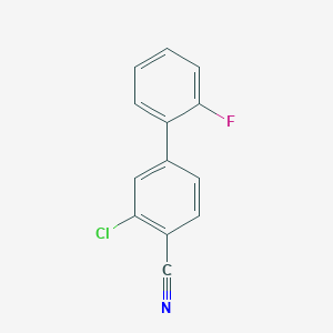 molecular formula C13H7ClFN B8322963 3-Chloro-2'-fluorobiphenyl-4-carbonitrile 
