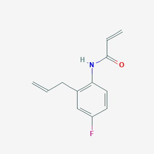 molecular formula C12H12FNO B8322973 N-Acryloyl-2-allyl-4-fluoroaniline 