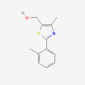 molecular formula C12H13NOS B8322977 [2-(2-Methylphenyl)-4-methylthiazol-5-yl]methanol 