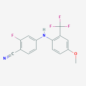 2-Fluoro-4-(4-methoxy-2-trifluoromethyl-phenylamino)-benzonitrile