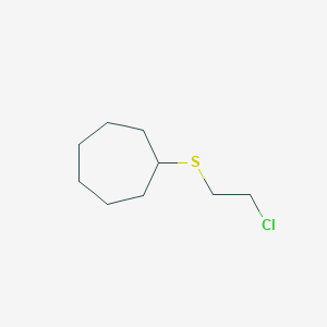 2-Chloroethyl cycloheptyl sulfide