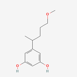 molecular formula C12H18O3 B8323058 1,3-Dihydroxy-5-(5-methoxy-2-pentyl)-benzene 