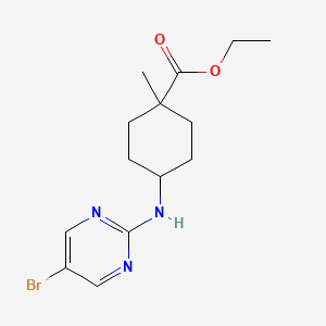 Ethyl 4-(5-bromopyrimidin-2-ylamino)-1-methylcyclohexanecarboxylate