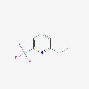 molecular formula C8H8F3N B8323074 Pyridine, 2-ethyl-6-(trifluoromethyl)- 