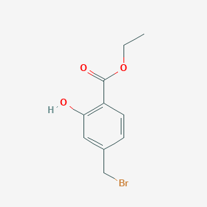 molecular formula C10H11BrO3 B8323080 Ethyl 4-bromomethylsalicylate 