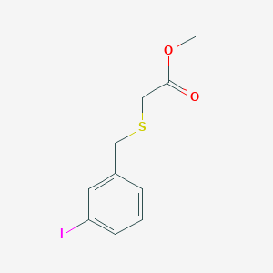 molecular formula C10H11IO2S B8323097 Methyl 2-[(3-iodophenyl)methylsulfanyl]acetate 