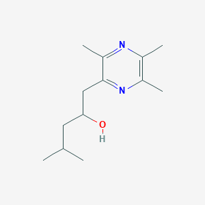 molecular formula C13H22N2O B8323117 1-(3,5,6-Trimethyl-2-pyrazinyl)-4-methyl-2-pentanol 