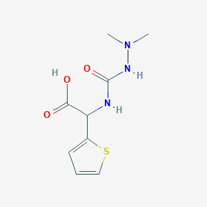 alpha-Dimethylhydrazinocarbonylamino-2-thiopheneacetic acid