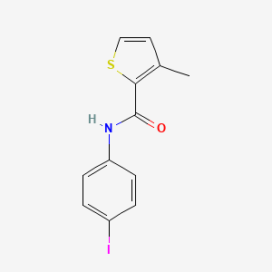 molecular formula C12H10INOS B8323241 3-Methyl-thiophene-2-carboxylic acid (4-iodo-phenyl)-amide 