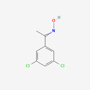molecular formula C8H7Cl2NO B8323287 1-[3,5-Dichlorophenyl]ethanone oxime 