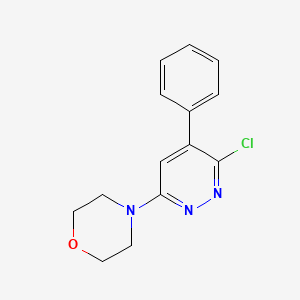 molecular formula C14H14ClN3O B8323312 4-(6-Chloro-5-phenylpyridazin-3-yl)morpholine 