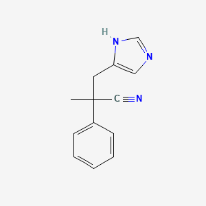 3-(Imidazol-4-yl)-2-methyl-2-phenylpropanenitrile