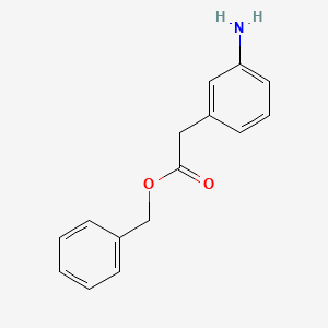 molecular formula C15H15NO2 B8323370 (3-Amino-phenyl)-acetic acid benzyl ester 