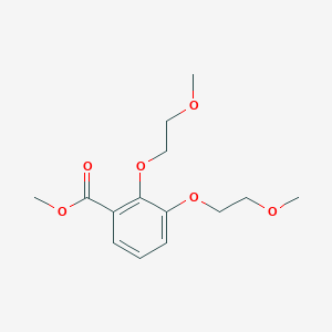 molecular formula C14H20O6 B8323382 Methyl 2,3-bis{[2-(methyloxy)ethyl]oxy}benzoate 