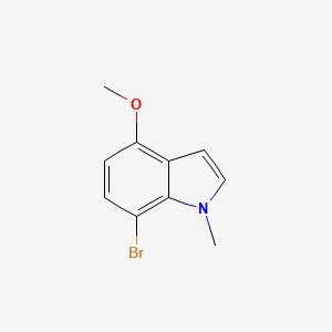 molecular formula C10H10BrNO B8323404 1-Methyl-4-methoxyl-7-bromoindole 