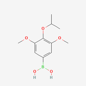 molecular formula C11H17BO5 B8323436 4-Isopropoxy-3,5-dimethoxyphenylboronic acid 