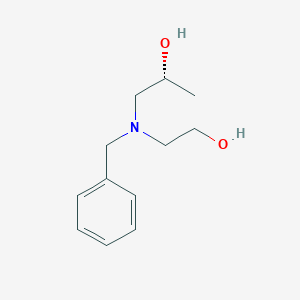 molecular formula C12H19NO2 B8323474 (R)-1-(benzyl(2-hydroxyethyl)amino)propan-2-ol 