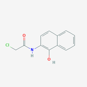 molecular formula C12H10ClNO2 B8323535 2-chloro-N-(1-hydroxynaphthalen-2-yl)acetamide 