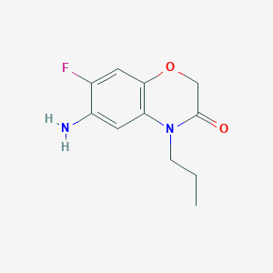 6-amino-7-fluoro-4-propyl-2H-1,4-benzoxazin-3(4H)-one