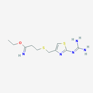 Ethyl 3-(((2-guanidinothiazol-4-yl)methyl)thio)propanimidate