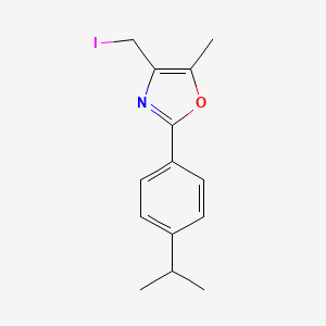 molecular formula C14H16INO B8323669 4-Iodomethyl-2-(4-isopropylphenyl)-5-methyloxazole 