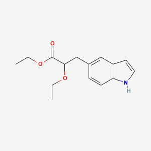 molecular formula C15H19NO3 B8323680 Rac-2-ethoxy-3-(1h-indol-5-yl)-propionic acid ethyl ester 