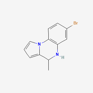 molecular formula C12H11BrN2 B8323875 7-Bromo-4-methyl-4,5-dihydropyrrolo[1,2-a]quinoxaline 