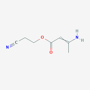 molecular formula C7H10N2O2 B8323883 2-Cyanoethyl 3-amino-2-butenoate 