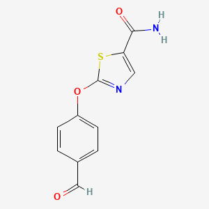 2-(4-Formylphenoxy)thiazole-5-carboxamide