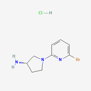 (S)-1-(6-bromopyridin-2-yl)pyrrolidin-3-amine hydrochloride