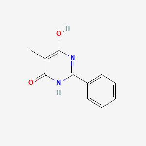 molecular formula C11H10N2O2 B8323902 5-Methyl-2-phenyl-pyrimidine-4,6-diol 
