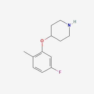 molecular formula C12H16FNO B8323913 4-(5-Fluoro-2-methyl-phenoxy)-piperidine 