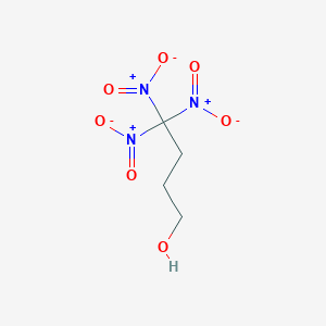 molecular formula C4H7N3O7 B8323971 4,4,4-Trinitro-1-butanol 
