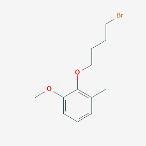 molecular formula C12H17BrO2 B8323985 2-(4-Bromobutoxy)-1-methoxy-3-methylbenzene 
