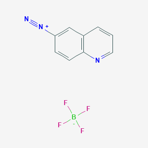 molecular formula C9H6BF4N3 B8324202 Quinolin-6-diazonium tetrafluoroborate 