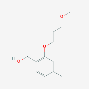 molecular formula C12H18O3 B8324213 [2-(3-Methoxy-propoxy)-4-methyl-phenyl]-methanol 